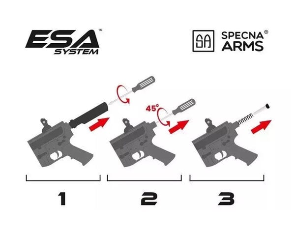 Specna Arms Specna Arms M4 AEG Rifle CORE Series M4 M-LOK Carbine SA-C24 Black Gun Only