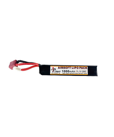 iPower iPower 11.1v 1000mAh 20C Short PDW LiPo Battery Deans