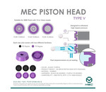 MEC Performance Parts MEC V Piston Head Set