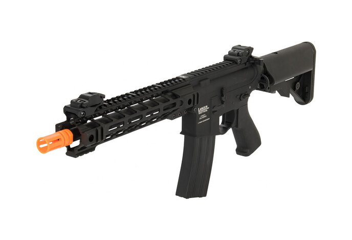 Lancer Tactical GEN2 M4 Enforcer Proline 10" Battle Hawk PDW High FPS Metal Rifle Black