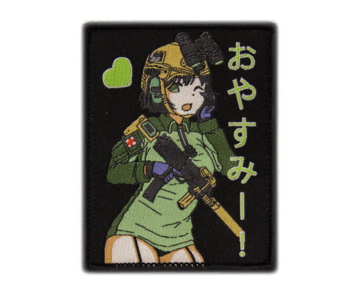 Amazon.com: Army Girl Military Gun Anime Design Combat Suit Airsoft Sticker  : Sports & Outdoors