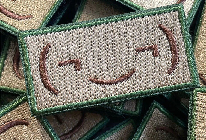 Weapons Grade Waifus Smug Emoji (Meter Size) Morale Patch