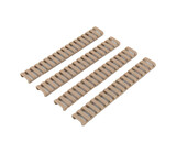 Ladder rail cover, 17 slot, pair