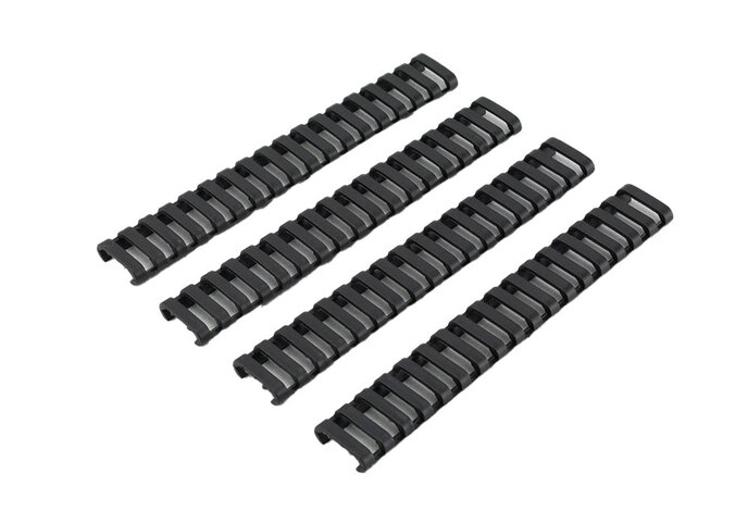 Ladder rail cover, 17 slot, pair