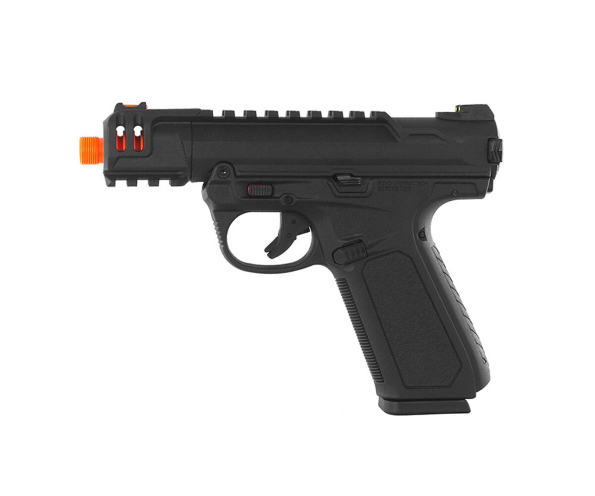 Action Army AAP-01C Green Gas Pistol, Semi / Full-Auto, Black