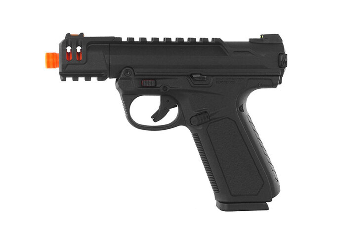 Action Army AAP-01C Green Gas Pistol, Semi / Full-Auto, Black