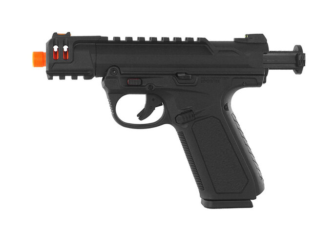 Action Army AAP-01C Green Gas Pistol, Semi / Full-Auto, Black