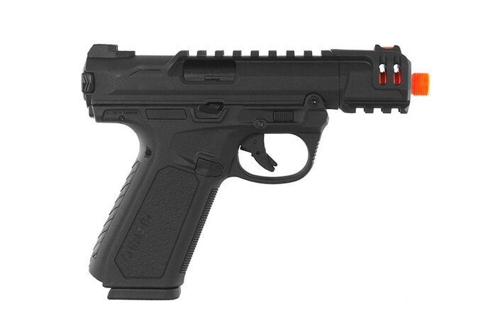 Action Army AAP-01C Green Gas Pistol, Semi / Full-Auto, Black