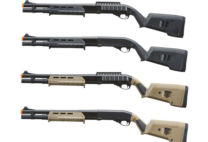 Golden Eagle M870 MP M-LOK Style 3/6-Shot Pump Action Gas Shotgun