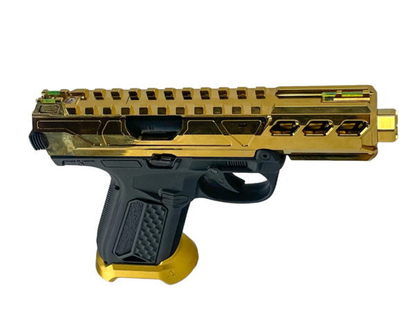 Airsoft Extreme AEX Custom GOLDFINGER Action Army AAP-01 Gas Blowback Custom Gun