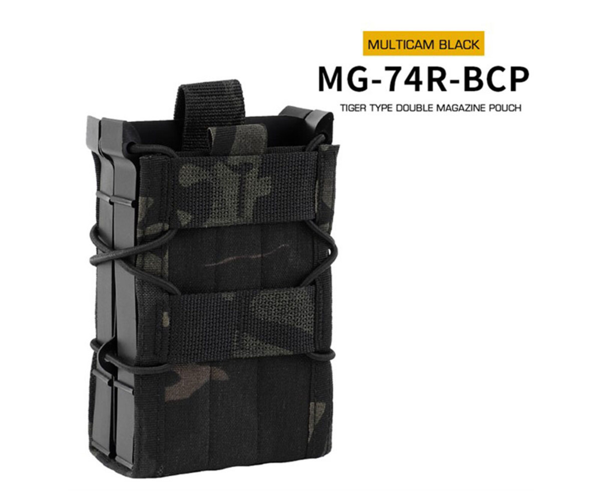 Wosport Tiger Type Single Stacker 5.56 Magazine Pouch - Airsoft