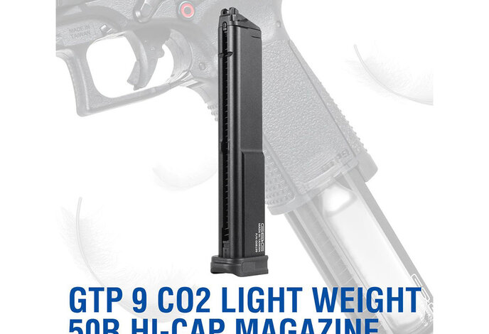 G&G SMC9/GTP9 50 round Lightweight CO2 Pistol Magazine