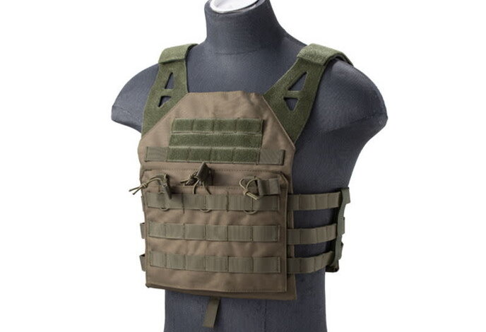 Lancer Tactical Lightweight Molle Tactical Vest with Retention Cords