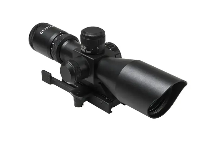 NcStar 2.5-10X40 Compact Tactical Scope with Quick Release Red/Green Mil-Dot Reticle