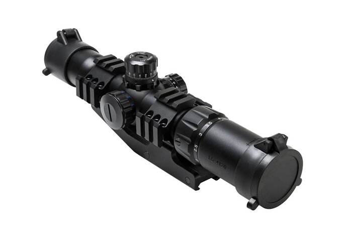 NcStar 1.5-4X30 Tactical Scope Red / Green / Blue Mil-dot Reticle