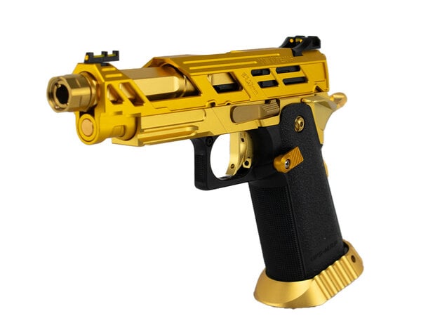 Tokyo Marui AEX Custom MINI JEFE Tokyo Marui Hi Capa 4.3 Gas Blowback Pistol, Gold