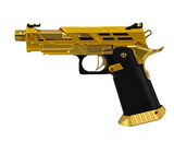 AEX Custom MINI JEFE – Tokyo Marui Hi Capa 4.3 GBB Pistol w/ EDGE & Dr. Black Upgrades, Gold