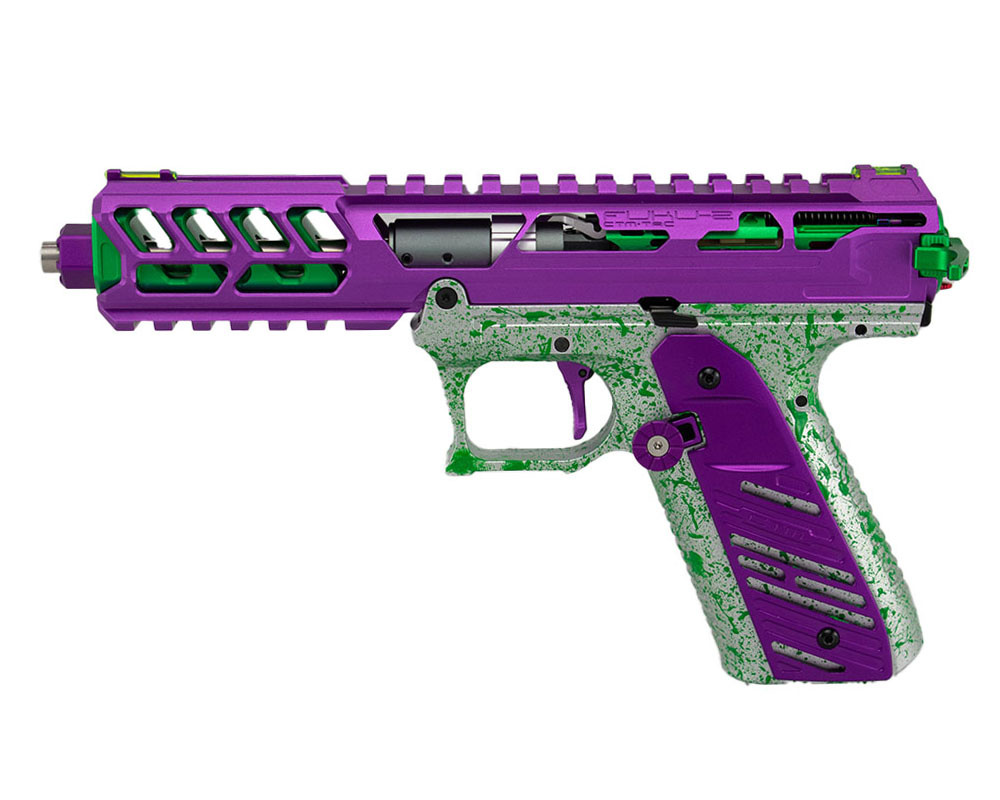 AEX Custom JOKER Action Army AAP01 Gas Blowback Gun Purple/Green