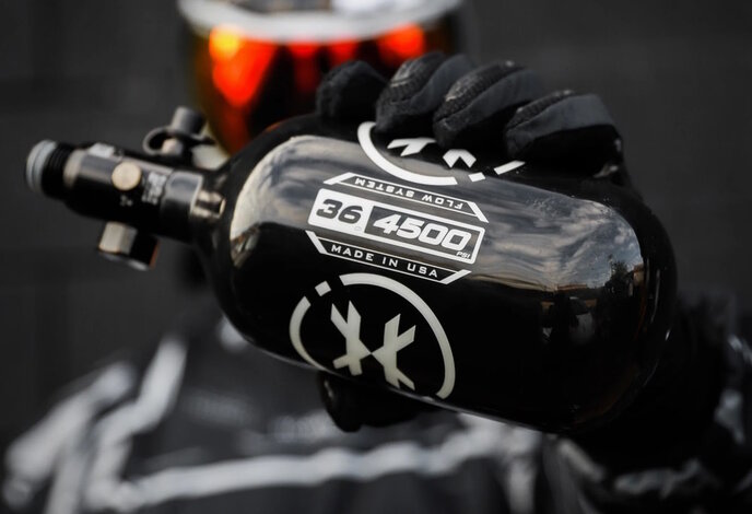 HK Army 36/4500 Extra Lite Carbon Fiber Tank, Standard Reg, (800 psi Output)