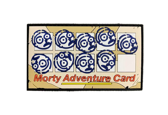 Violent Little Machine Shop Morty Adventure Card PVC Morale Patch