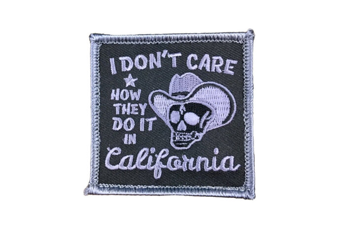 Tactical Outfitters I DON'T CARE CALIFORNIA Morale Patch