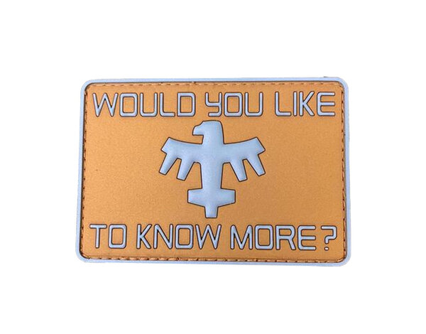 Violent Little Machine Shop Violent Little Machine Shop WOULD YOU LIKE TO KNOW MORE? PVC Morale Patch