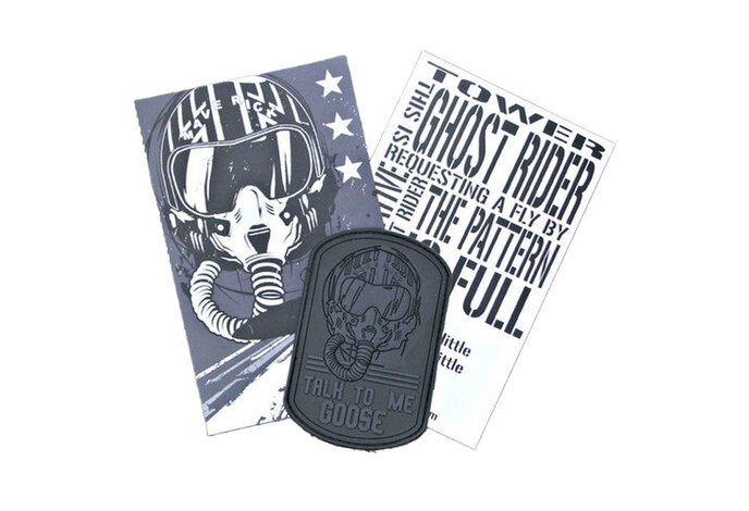 Violent Little Machine Shop TALK TO ME GOOSE TOP GUN PVC Morale Patch