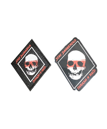 Tactical Outfitters Tactical Outfitters Thrash-N-Raid STAY DANGEROUS Morale Patch and Sticker Set