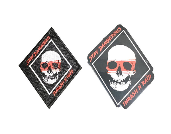 Tactical Outfitters Tactical Outfitters Thrash-N-Raid STAY DANGEROUS Morale Patch and Sticker Set