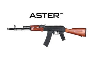 Double Eagle Airsoft AK 47 AEG ABS Polymer Edition w/ Folding Stock - WOOD