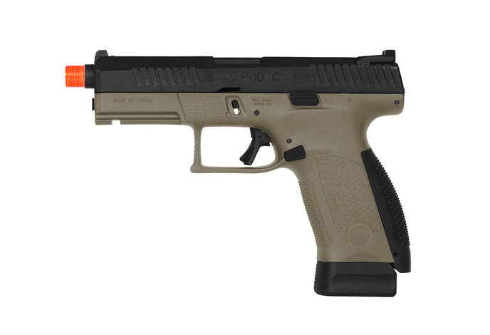 ASG CZ P-10 C Optic Ready GBB with CO2 Magazine and 14mm CCW Threaded Barrel