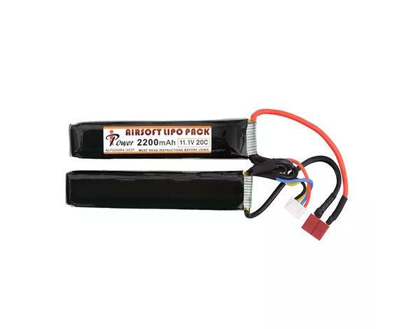 iPower iPower 11.1v 2200mAh 20C 2x Nunchuck LiPo Battery Deans