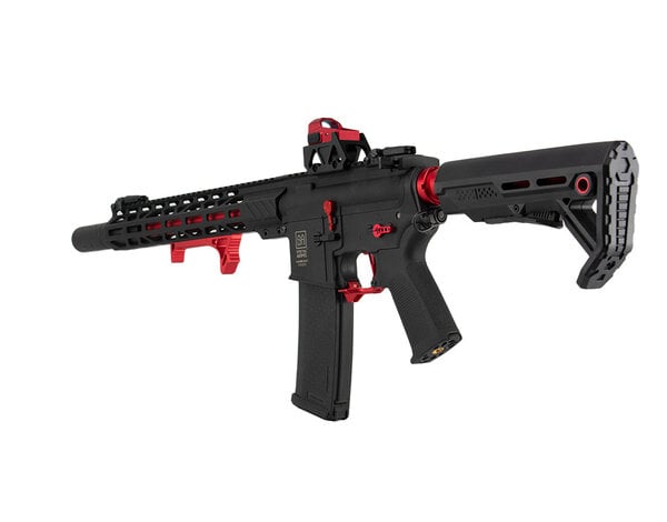 Airsoft Extreme AEX Custom BIG RED Specna Arms M4 AEG Rifle CORE Series M4 M-LOK Carbine SA-C24 Black