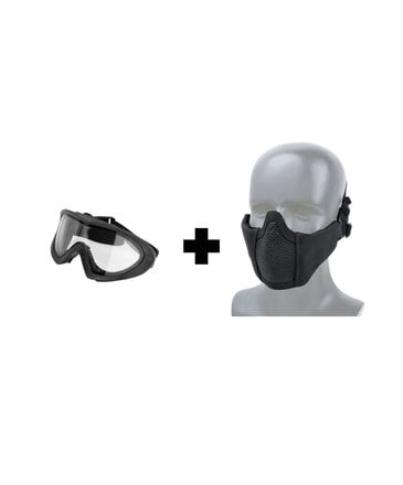 WoSport Shadow Fighter Headgear Polyester Balaclava with Steel Mesh Lower  Face Mask - Airsoft Extreme