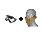 WoSport Valken Kilo Thermal Goggles + Wosport Steel Mesh Nylon Padded Lower Face Mask Combo