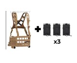 Wosport Lightweight SPC Tactical Chest Rig + 3x Tiger Kangaroo Pouch Combo