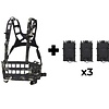 WoSport Wosport Lightweight SPC Tactical Chest Rig + 3x Tiger Kangaroo Pouch Combo