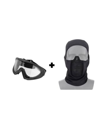 WoSport Valken Kilo Thermal Goggles + Wosport Steel Mesh Shadow Fighter Balaclava Combo