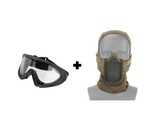 Valken Kilo Thermal Goggles + Wosport Steel Mesh Shadow Fighter Balaclava Combo