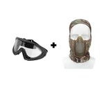Valken Kilo Thermal Goggles + Wosport Steel Mesh Shadow Fighter Balaclava Combo