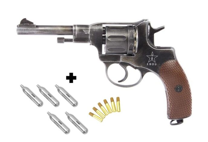 Win Gun M1895 Nagant Full Metal CO2 Revolver