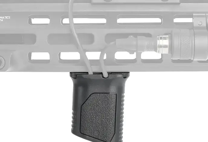 Angled Vertical Grip with Cable Guide, M-LOK