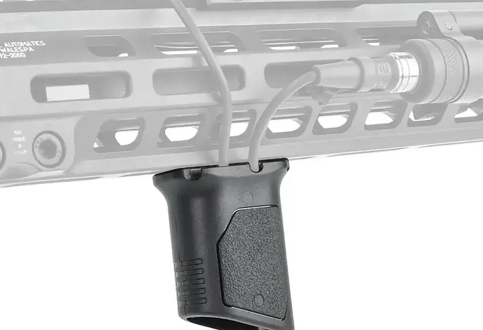 Angled Vertical Grip with Cable Guide, M-LOK