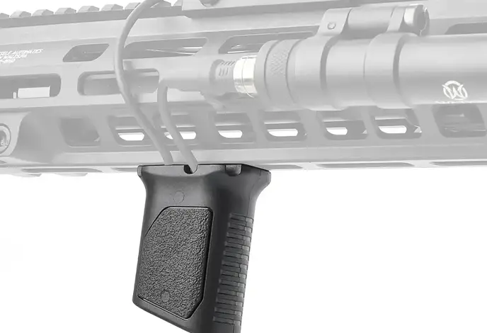 Angled Vertical Grip with Cable Guide, M-LOK