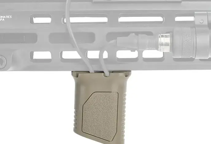 Angled Vertical Grip with Cable Guide, M-LOK