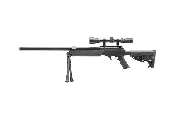 WELL MB13 APS SR2 Rifle with Scope and Bipod Black