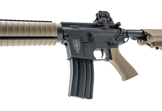 Elite Force M4 CQBX Next Gen Electric Rifle (AEG) with EyeTrace Tracer Unit Black / Tan