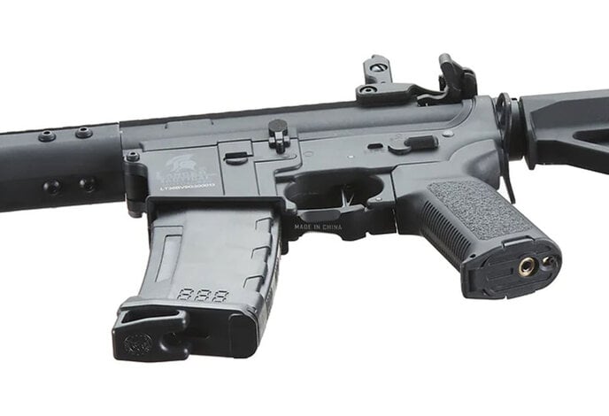 Lancer Tactical Gen 3  ZION ETU Archon 14" M-LOK M4 Airsoft Rifle w/ Delta Stock Black