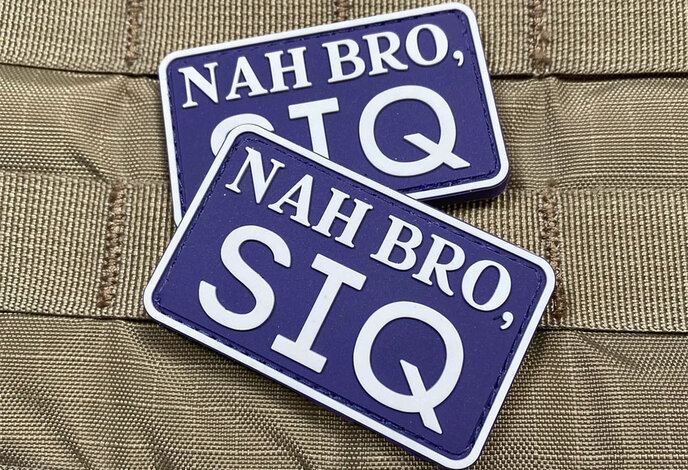 Violent Little Machine Shop Nah Bro, SIQ PVC Morale Patch