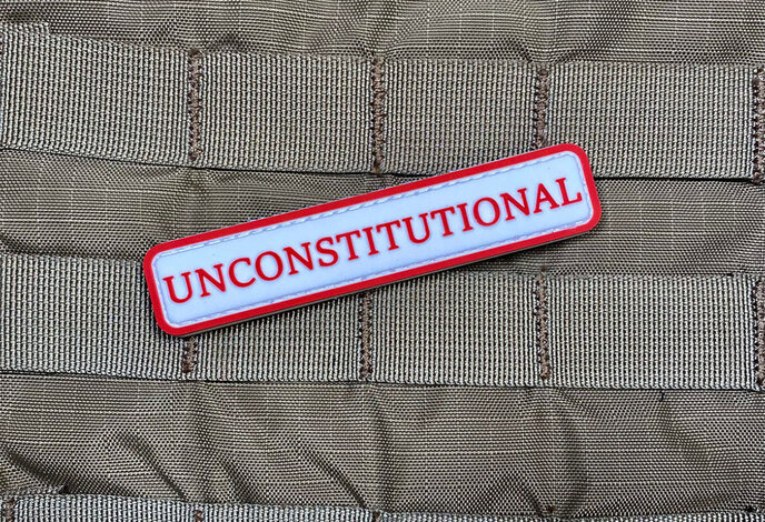 Violent Little Machine Shop Unconstitutional PVC Morale Patch